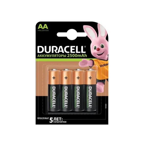 Батарейка Duracell HR6-4BL 2500 мА*ч