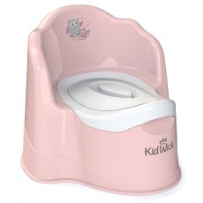 Детский горшок KidWick Трон kw070302 от 1 года до 5 лет розовый/белый