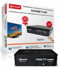 Ресивер DVB-T2 D-COLOR DC921HD черный