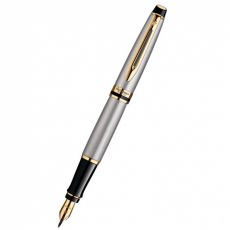 Ручка перьевая WATERMAN Expert 3 (S0951940) Stainless Steel GT (F) чернила: синий подарочная коробка нержавеющая сталь перо нержавеющая сталь позолота 23.3К