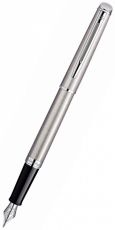 Ручка перьевая WATERMAN Hemisphere (S0920410) Steel CT (F) чернила: синий нержавеющая сталь перо нержавеющая сталь хром