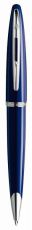 Ручка роллер WATERMAN Carene (S0839490) Vivid Blue Lacquer ST (F) чернила: черный латунь посеребрение